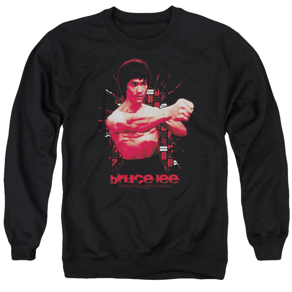 Bruce Lee The Shattering Fist - Men's Crewneck Sweatshirt Men's Crewneck Sweatshirt Bruce Lee