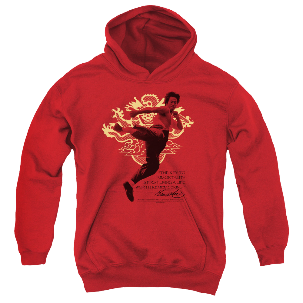Bruce Lee Immortal Dragon - Youth Hoodie (Ages 8-12) Youth Hoodie (Ages 8-12) Bruce Lee