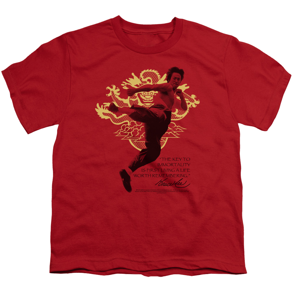 Bruce Lee Immortal Dragon - Youth T-Shirt (Ages 8-12) Youth T-Shirt (Ages 8-12) Bruce Lee