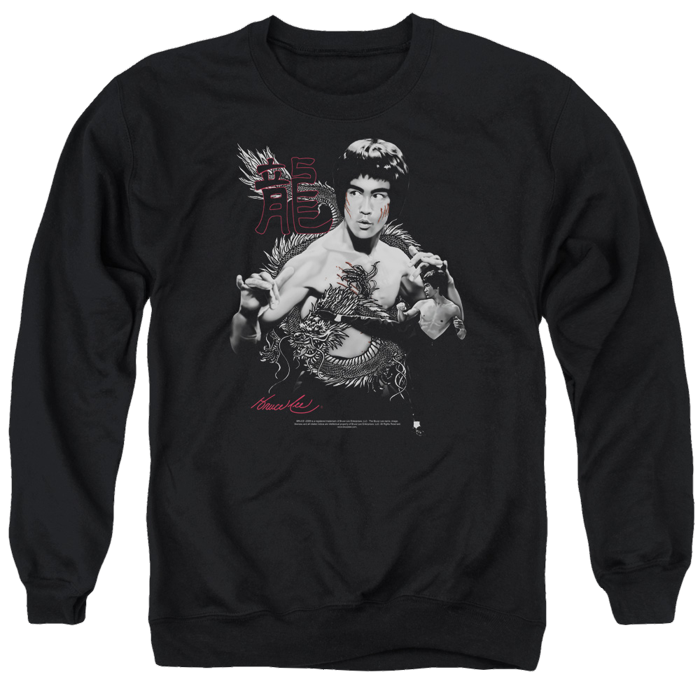 Bruce Lee The Dragon - Men's Crewneck Sweatshirt Men's Crewneck Sweatshirt Bruce Lee