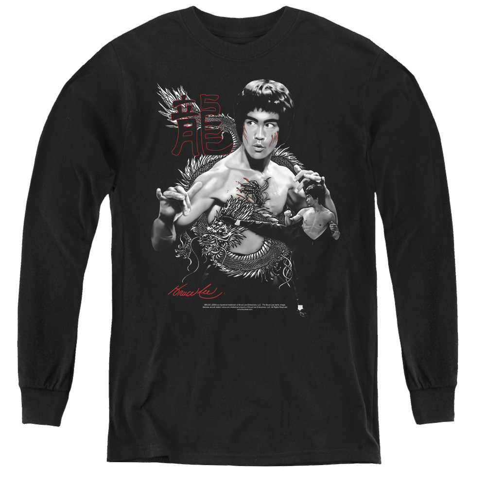 Bruce Lee The Dragon - Youth Long Sleeve T-Shirt Youth Long Sleeve T-Shirt Bruce Lee
