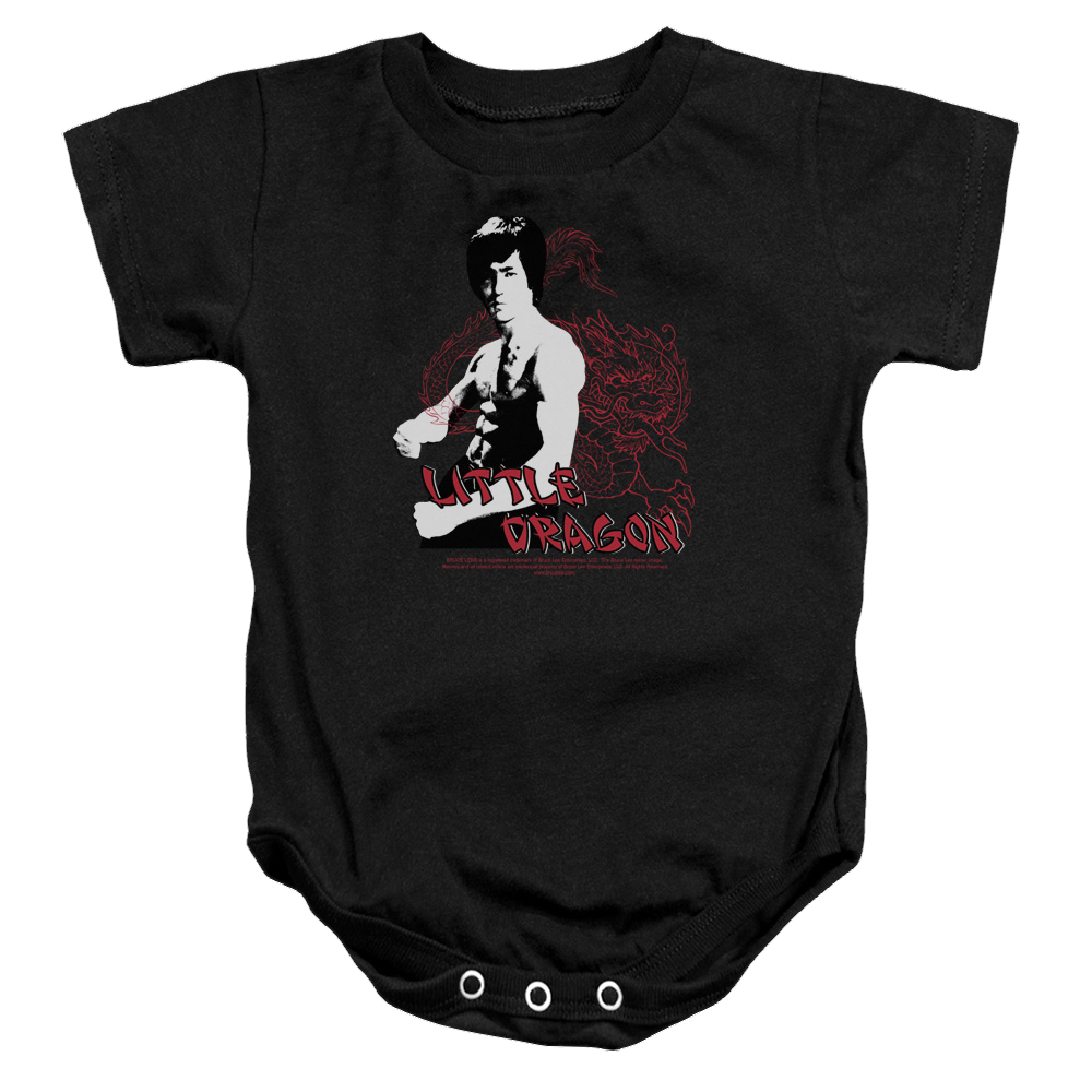 Bruce Lee Little Dragon - Baby Bodysuit Baby Bodysuit Bruce Lee