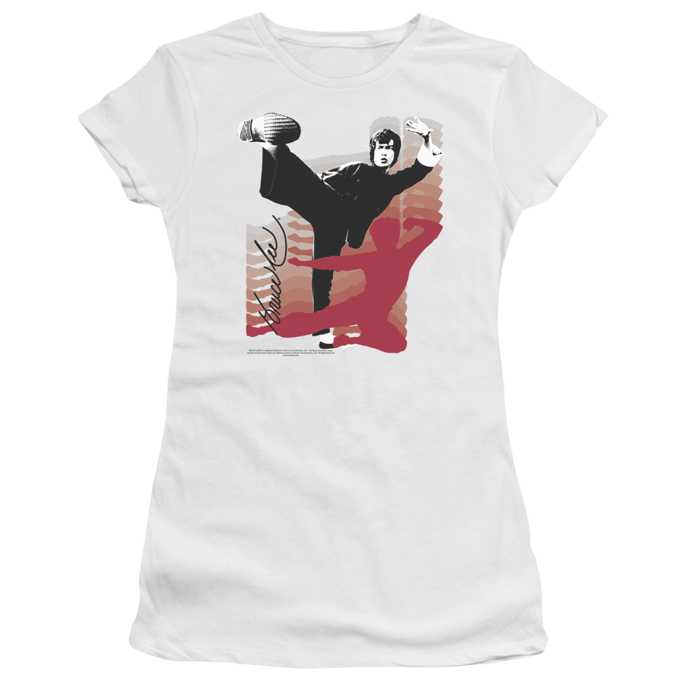 Bruce Lee Kick It - Juniors T-Shirt Juniors T-Shirt Bruce Lee