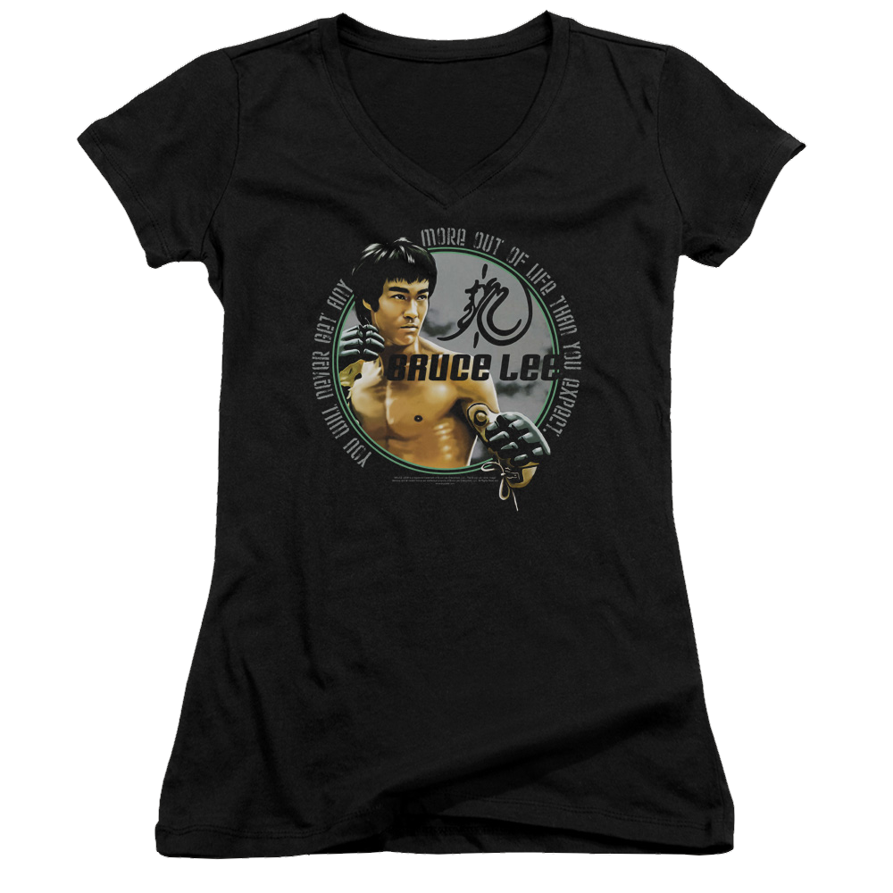 Bruce Lee Expectations - Juniors V-Neck T-Shirt Juniors V-Neck T-Shirt Bruce Lee
