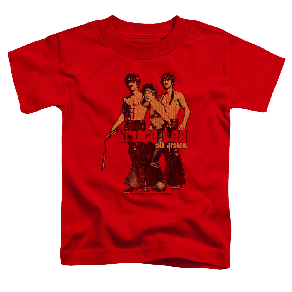Bruce Lee Nunchucks - Kid's T-Shirt (Ages 4-7) Kid's T-Shirt (Ages 4-7) Bruce Lee