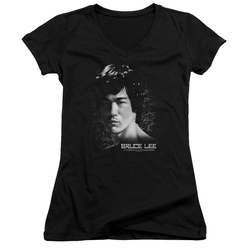 Bruce Lee In Your Face - Juniors V-Neck T-Shirt Juniors V-Neck T-Shirt Bruce Lee
