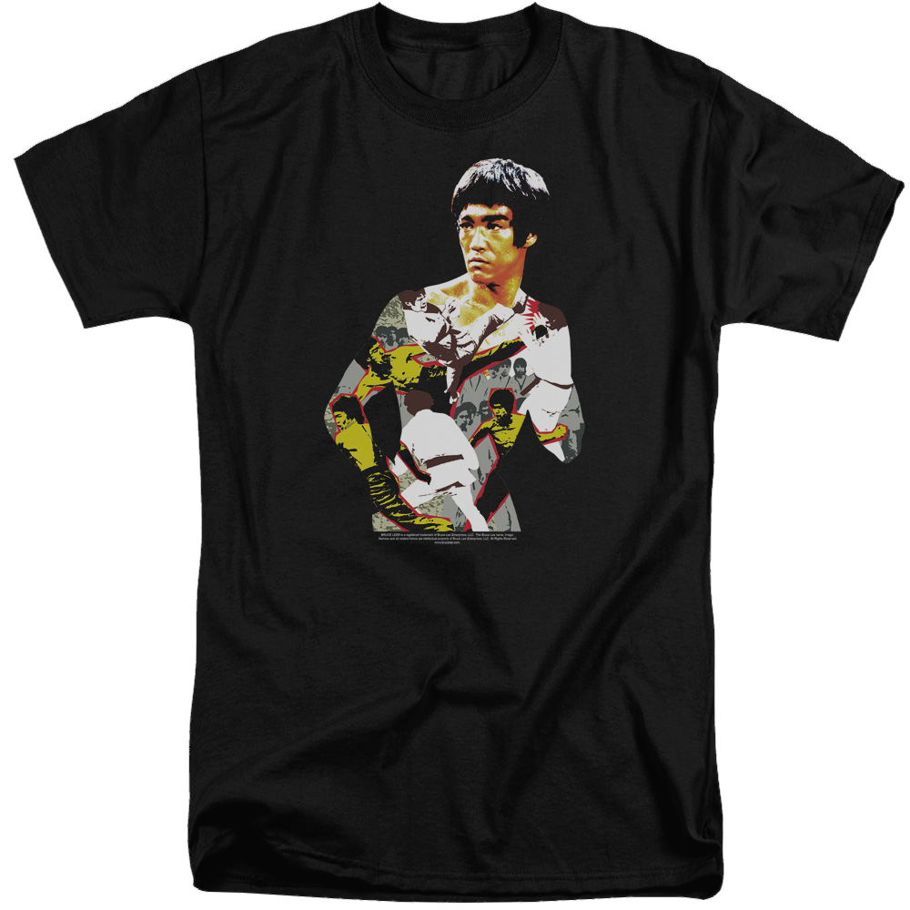 Bruce Lee Body Of Action - Men's Tall Fit T-Shirt Men's Tall Fit T-Shirt Bruce Lee