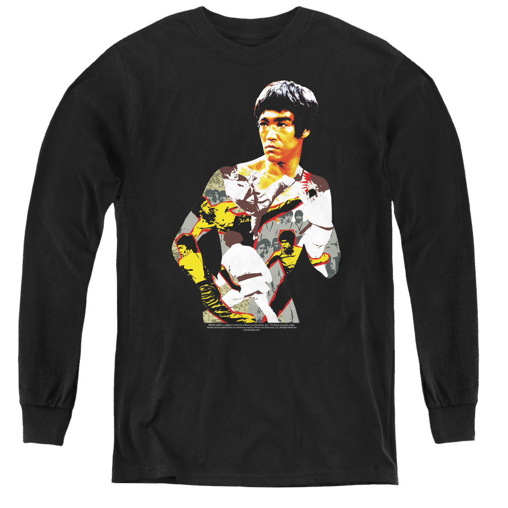Bruce Lee Body Of Action - Youth Long Sleeve T-Shirt Youth Long Sleeve T-Shirt Bruce Lee