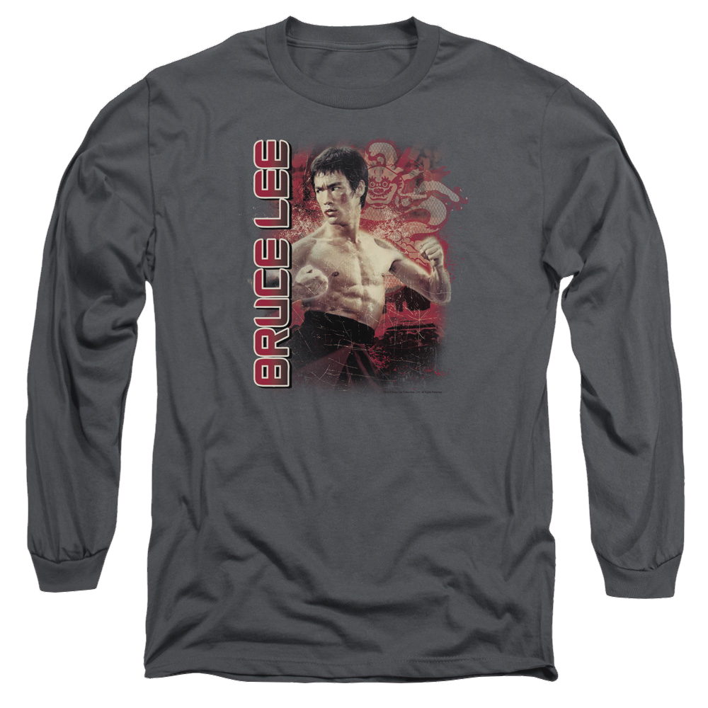 Bruce Lee Fury - Men's Long Sleeve T-Shirt Men's Long Sleeve T-Shirt Bruce Lee