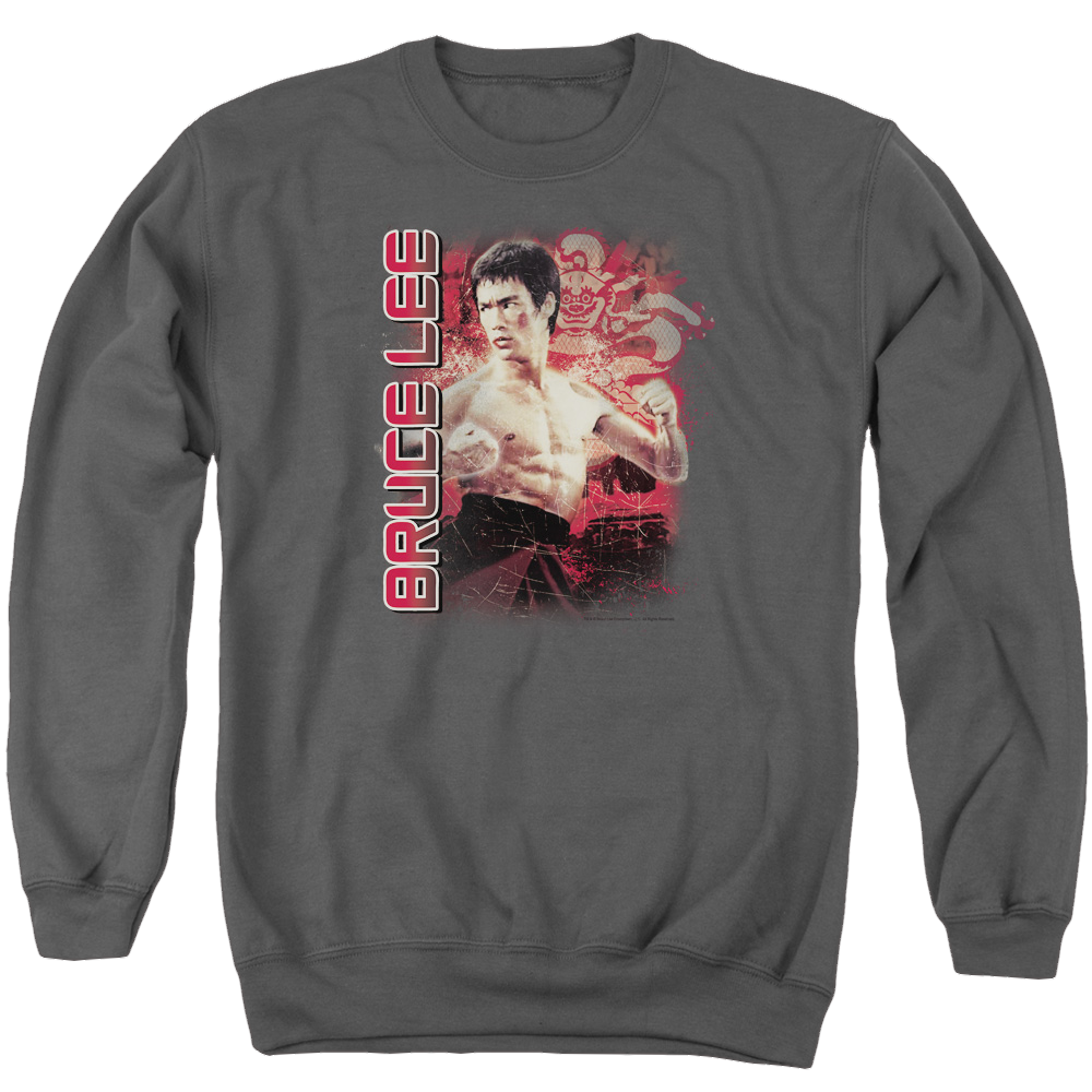 Bruce Lee Fury - Men's Crewneck Sweatshirt Men's Crewneck Sweatshirt Bruce Lee