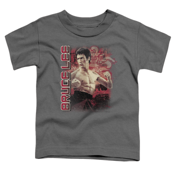 Charcoal toddler t-shirt with Bruce Lee Fury graphic