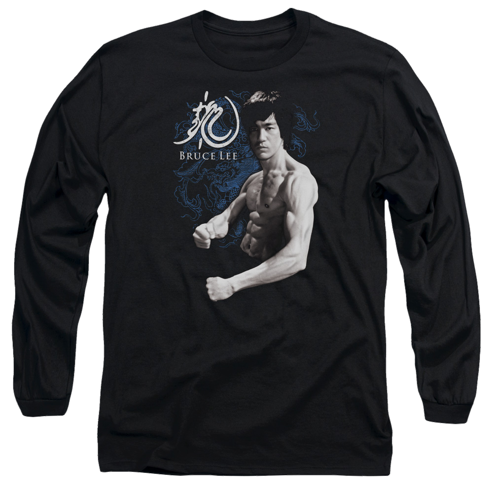 Bruce Lee Dragon Stance - Men's Long Sleeve T-Shirt Men's Long Sleeve T-Shirt Bruce Lee