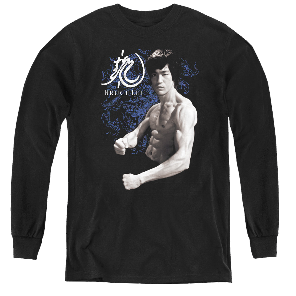 Bruce Lee Dragon Stance - Youth Long Sleeve T-Shirt Youth Long Sleeve T-Shirt Bruce Lee