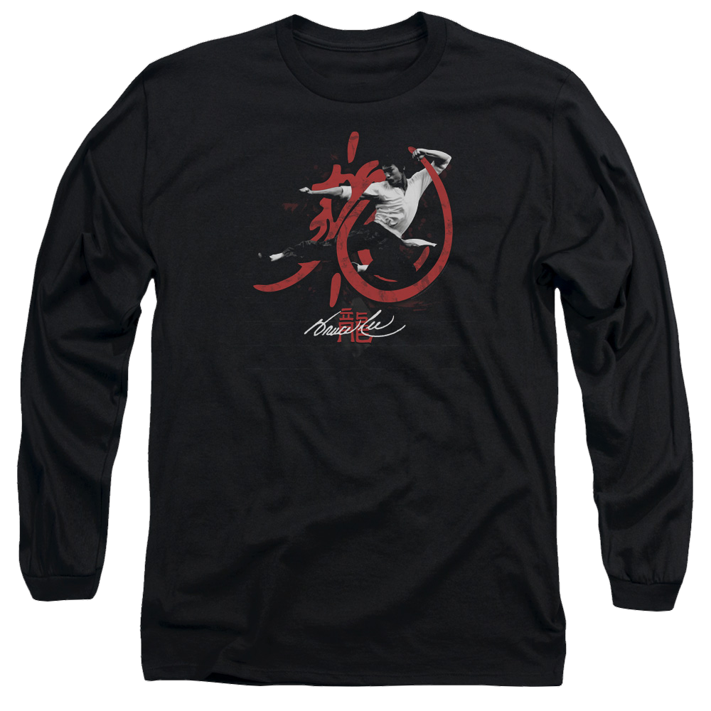 Bruce Lee High Flying - Men's Long Sleeve T-Shirt Men's Long Sleeve T-Shirt Bruce Lee