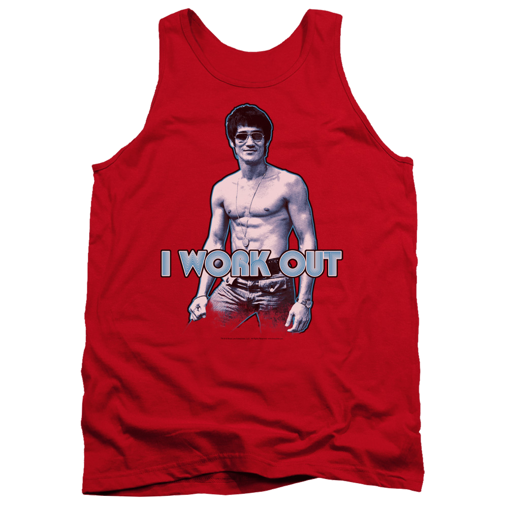 Bruce Lee Lee Works Out Men's Tank Men's Tank Bruce Lee