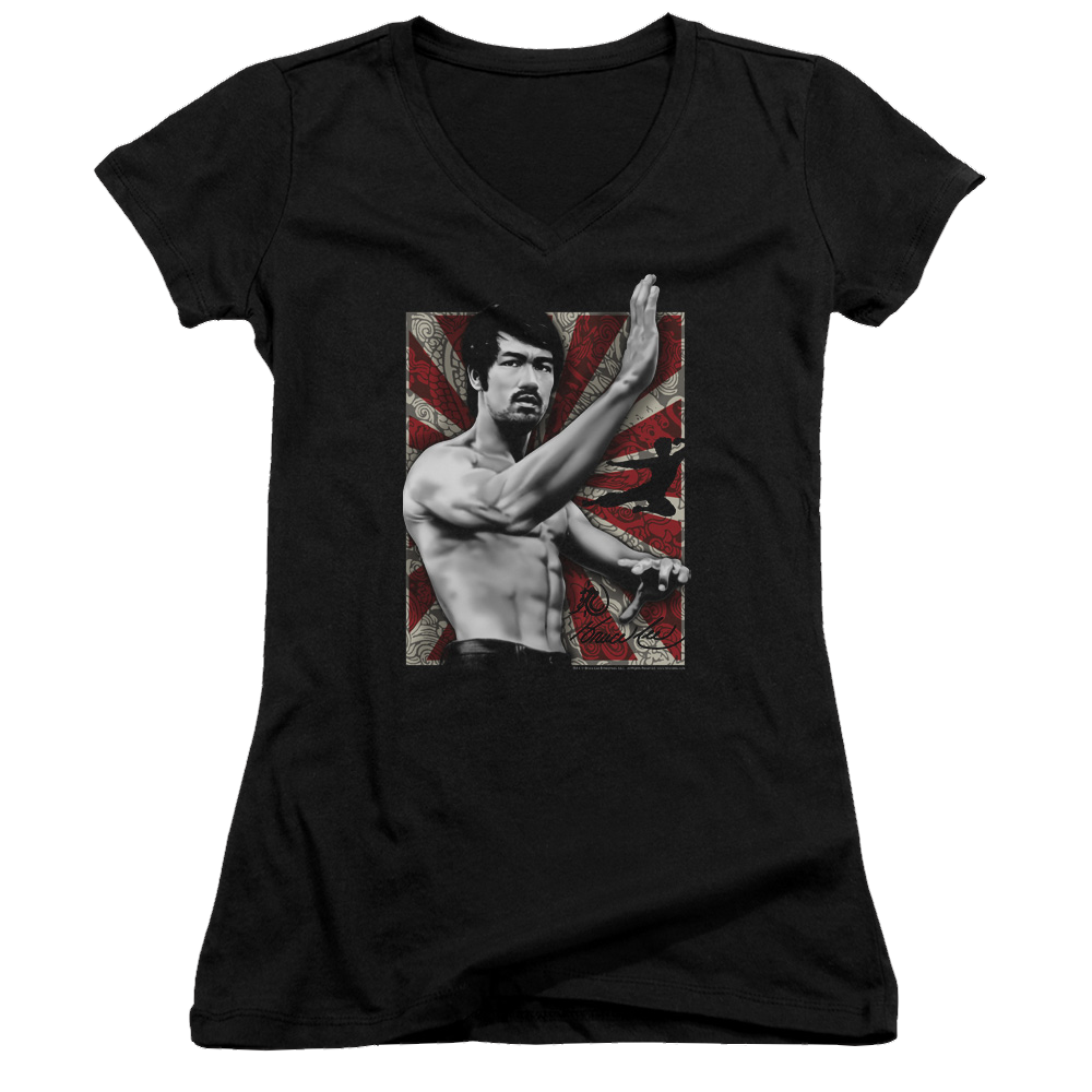 Bruce Lee Concentrate - Juniors V-Neck T-Shirt Juniors V-Neck T-Shirt Bruce Lee