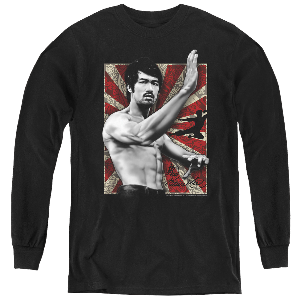 Bruce Lee Concentrate - Youth Long Sleeve T-Shirt Youth Long Sleeve T-Shirt Bruce Lee