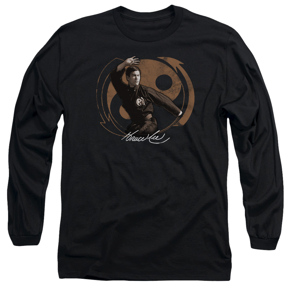Bruce Lee Jeet Kun Do Pose - Men's Long Sleeve T-Shirt Men's Long Sleeve T-Shirt Bruce Lee