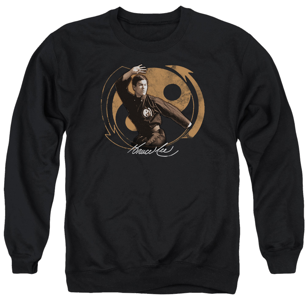 Bruce Lee Jeet Kun Do Pose - Men's Crewneck Sweatshirt Men's Crewneck Sweatshirt Bruce Lee