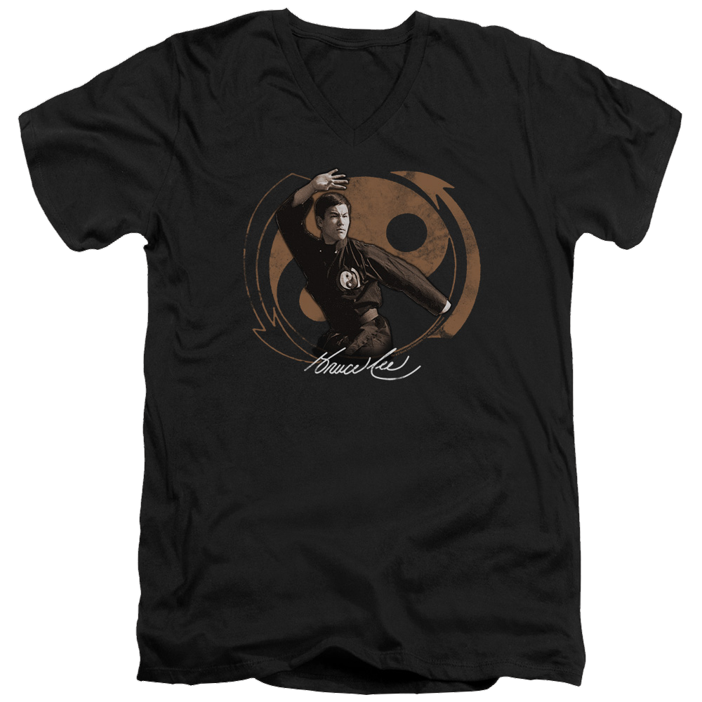 Bruce Lee Jeet Kun Do Pose - Men's V-Neck T-Shirt Men's V-Neck T-Shirt Bruce Lee
