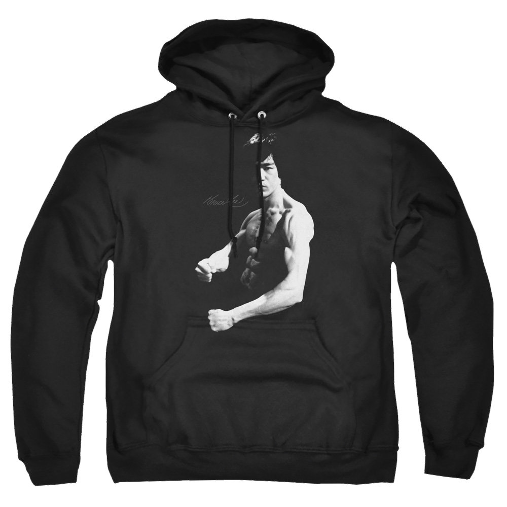 Bruce Lee Stance - Pullover Hoodie Pullover Hoodie Bruce Lee
