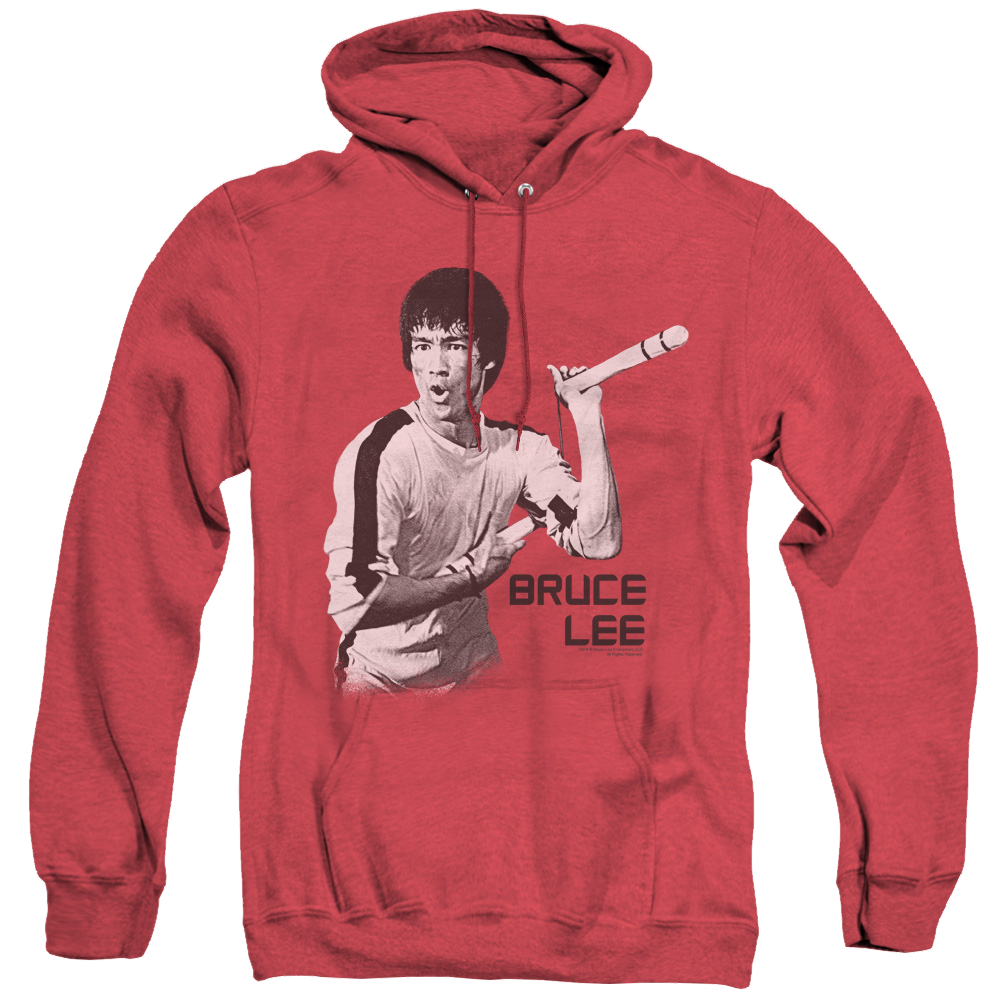 Bruce Lee Nunchucks - Heather Pullover Hoodie Heather Pullover Hoodie Bruce Lee