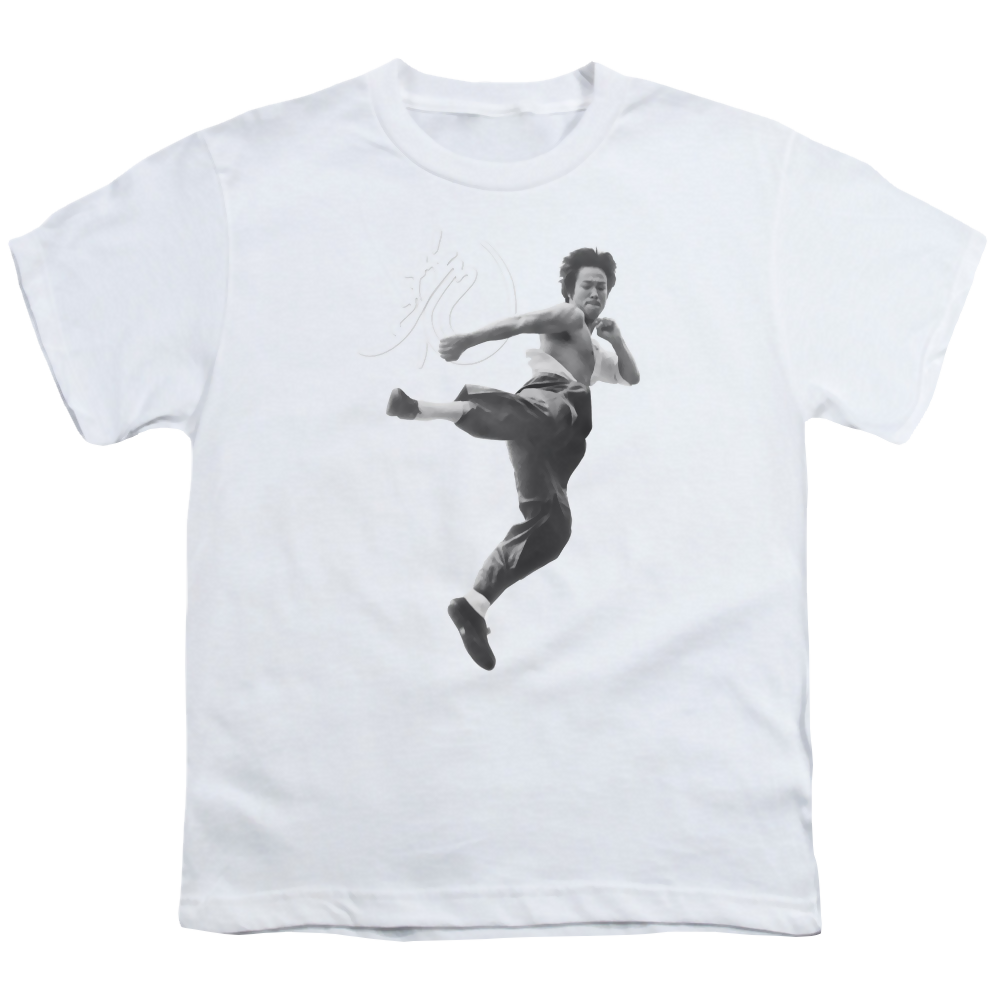 Bruce Lee Flying Kick - Youth T-Shirt (Ages 8-12) Youth T-Shirt (Ages 8-12) Bruce Lee