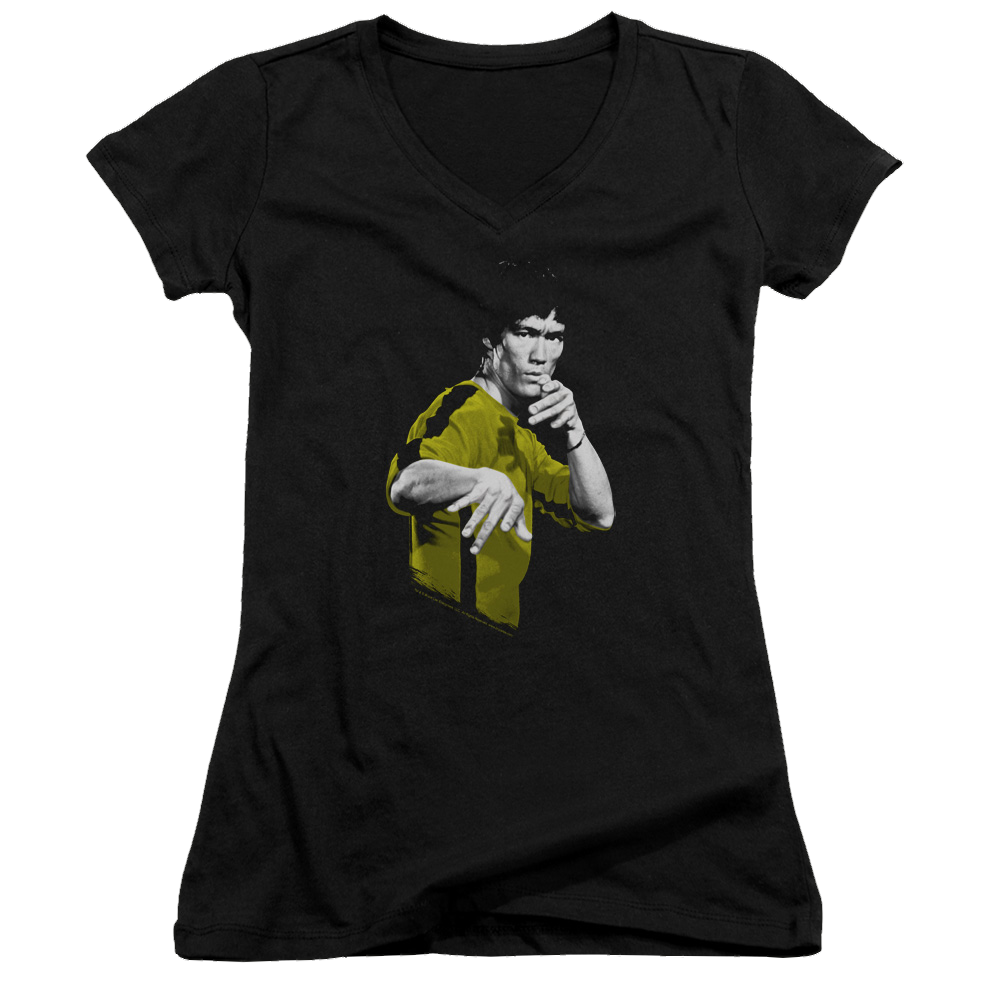 Bruce Lee Suit Of Death - Juniors V-Neck T-Shirt Juniors V-Neck T-Shirt Bruce Lee