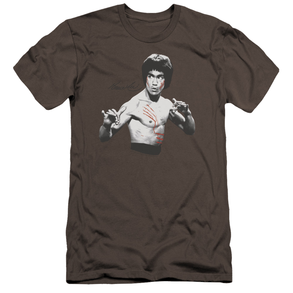 Bruce Lee Final Confrontation - Men's Premium Slim Fit T-Shirt Men's Premium Slim Fit T-Shirt Bruce Lee