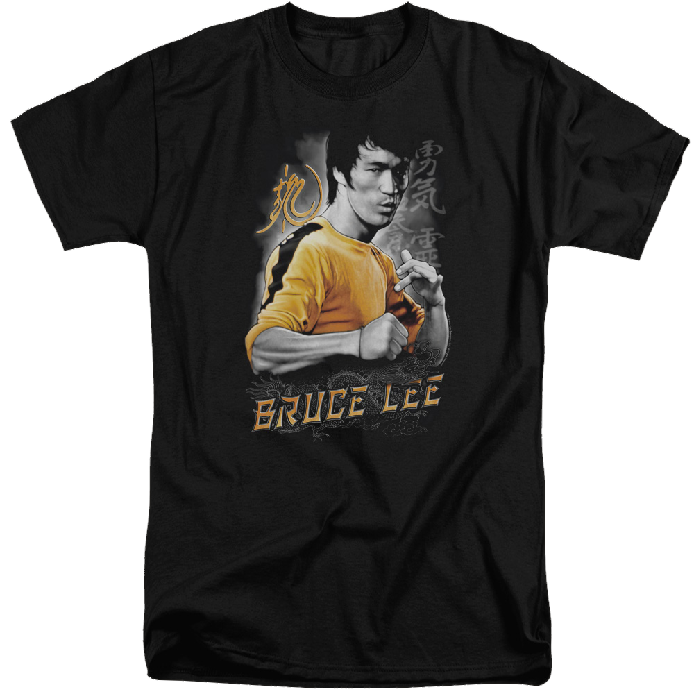 Bruce Lee Yellow Dragon - Men's Tall Fit T-Shirt Men's Tall Fit T-Shirt Bruce Lee