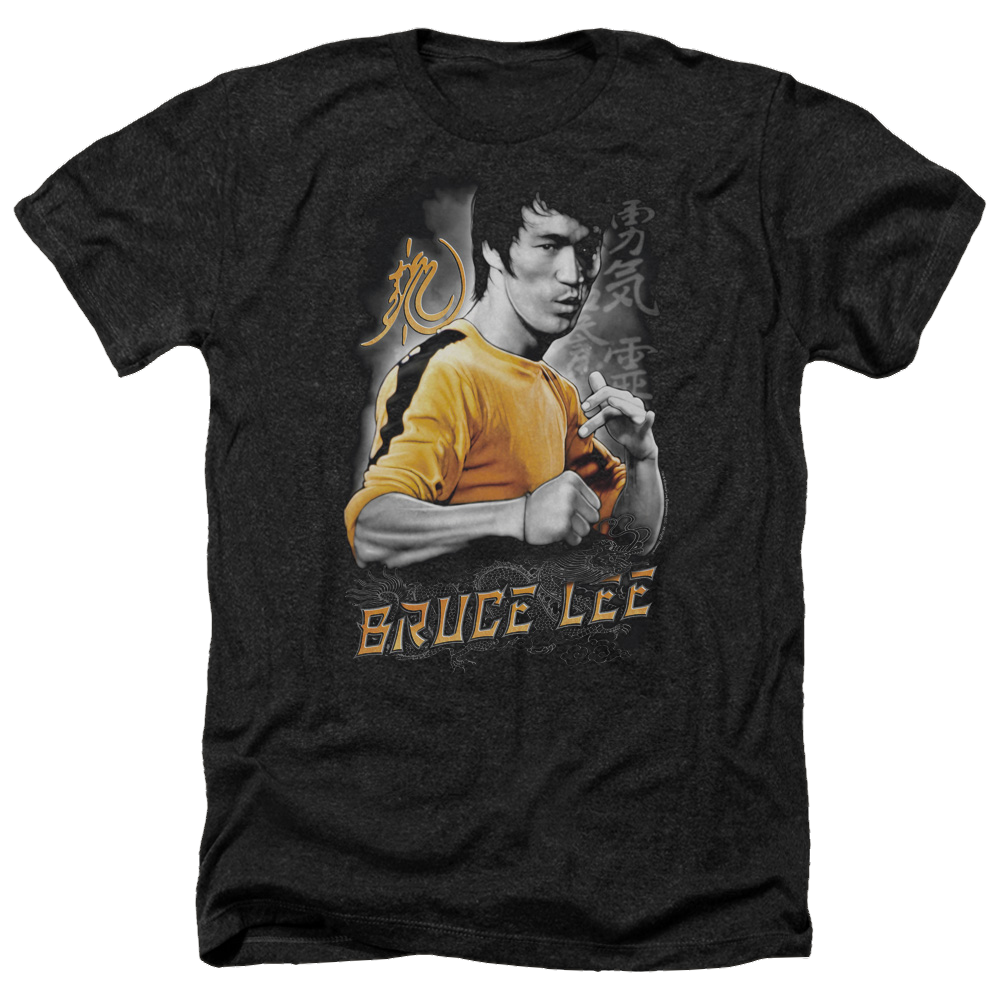 Bruce Lee Yellow Dragon - Men's Heather T-Shirt Men's Heather T-Shirt Bruce Lee