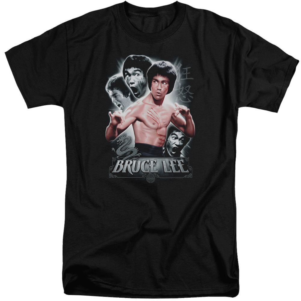 Bruce Lee Inner Fury - Men's Tall Fit T-Shirt Men's Tall Fit T-Shirt Bruce Lee