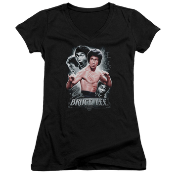 Bruce Lee Inner Fury - Juniors V-Neck T-Shirt Juniors V-Neck T-Shirt Bruce Lee