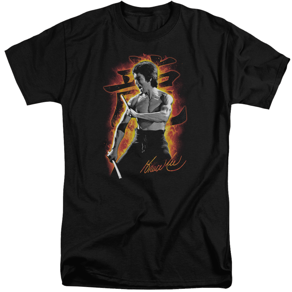 Bruce Lee Dragon Fire - Men's Tall Fit T-Shirt Men's Tall Fit T-Shirt Bruce Lee