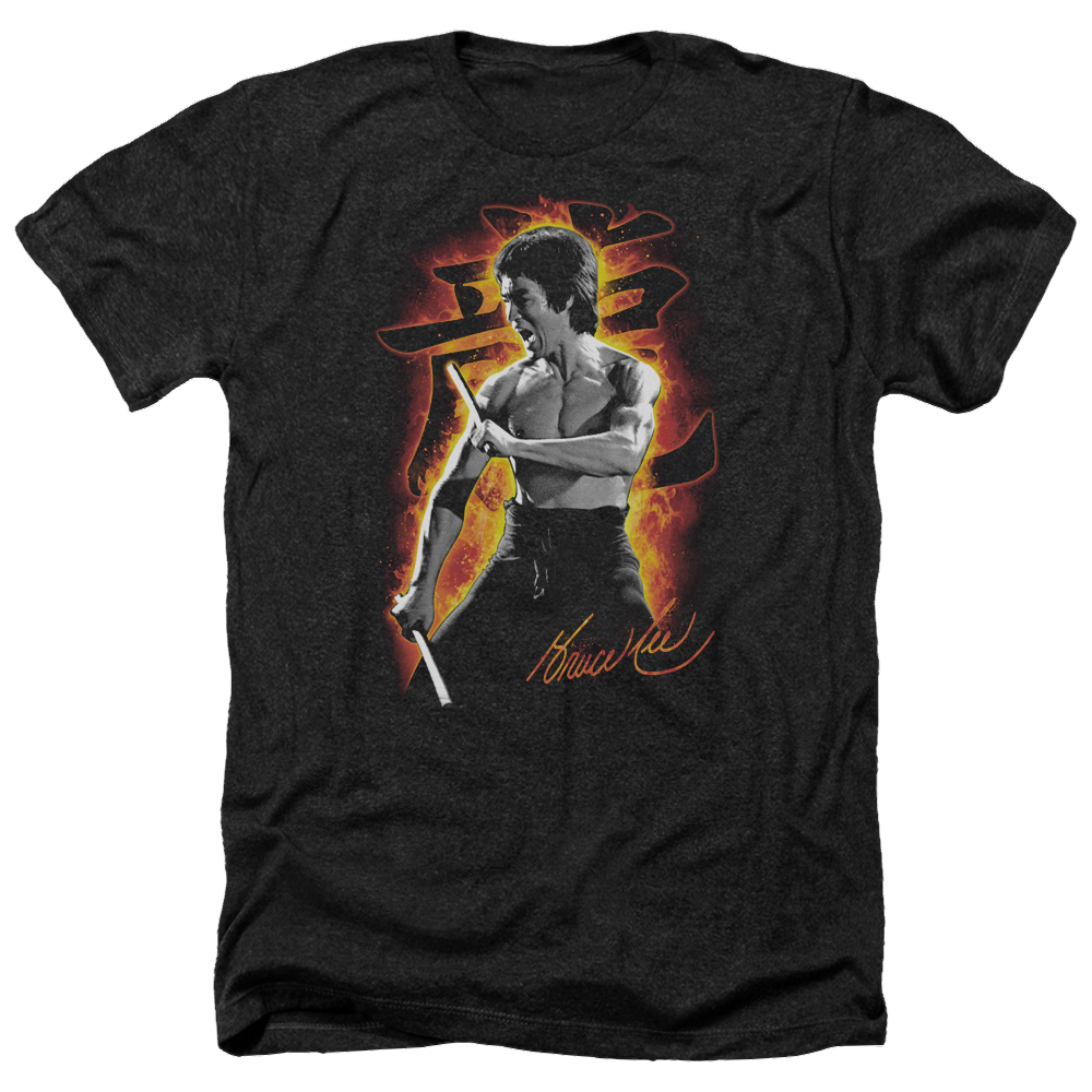 Bruce Lee Dragon Fire - Men's Heather T-Shirt Men's Heather T-Shirt Bruce Lee