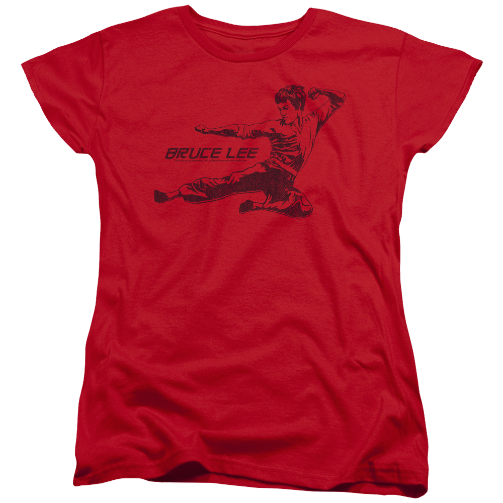 Bruce Lee Line Kick - Women's T-Shirt Women's T-Shirt Bruce Lee