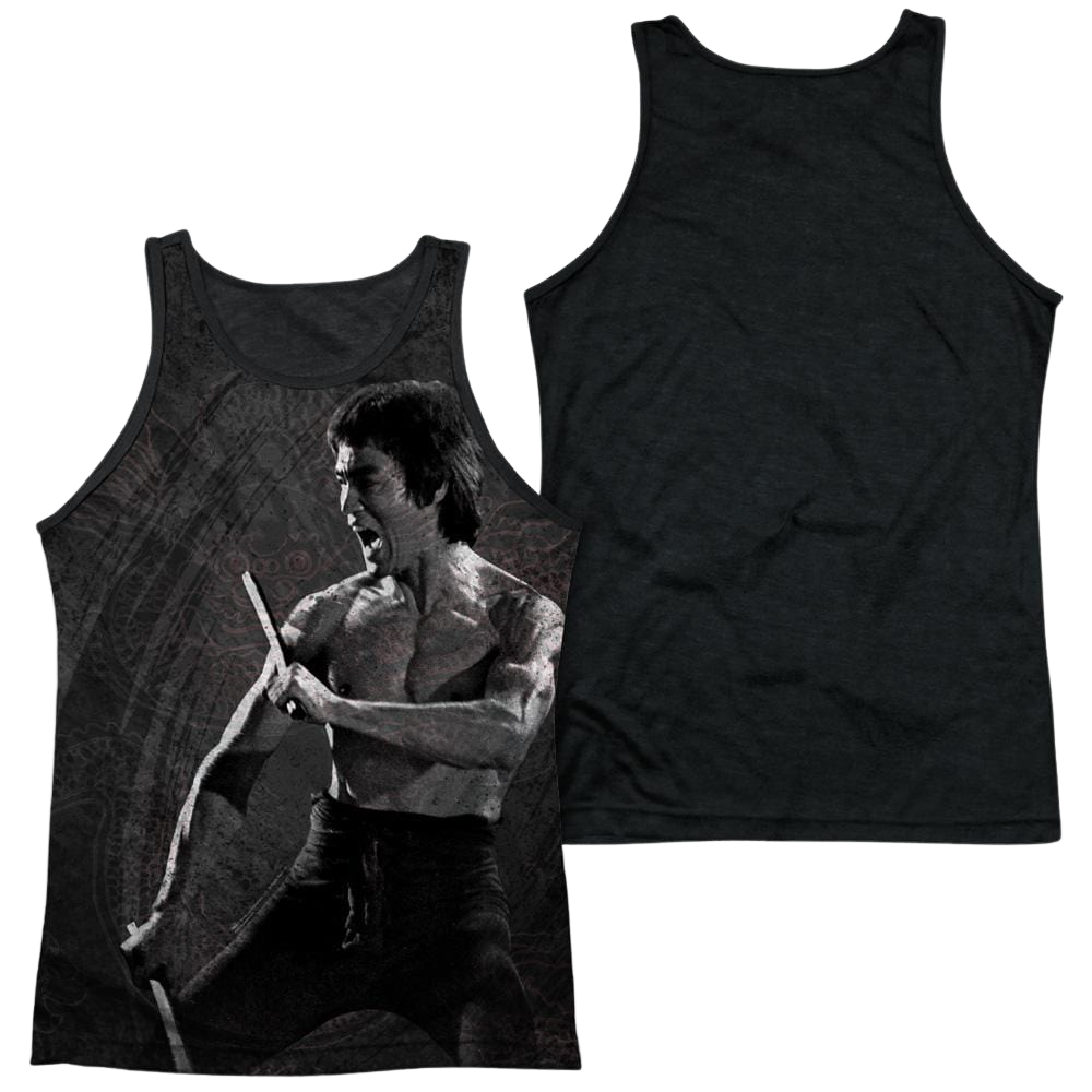 Bruce Lee Dragon Print Men's Black Back Tank Men's Black Back Tank Bruce Lee