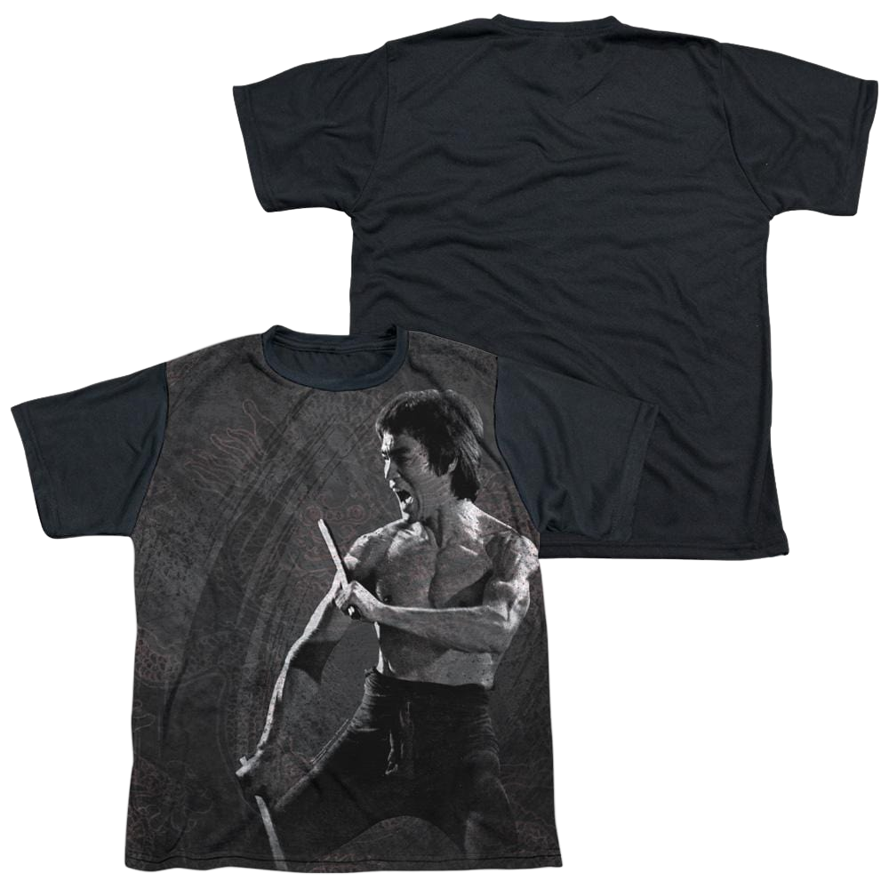Bruce Lee Dragon Print - Youth Black Back T-Shirt (Ages 8-12) Youth Black Back T-Shirt (Ages 8-12) Bruce Lee