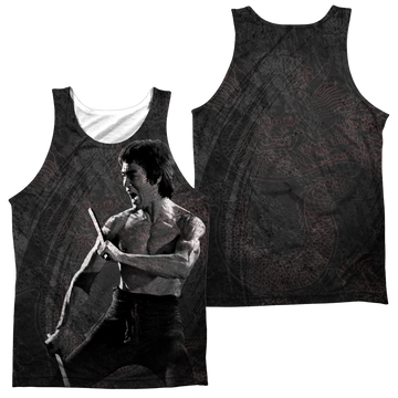 Bruce Lee Dragon Print men's all-over print tank