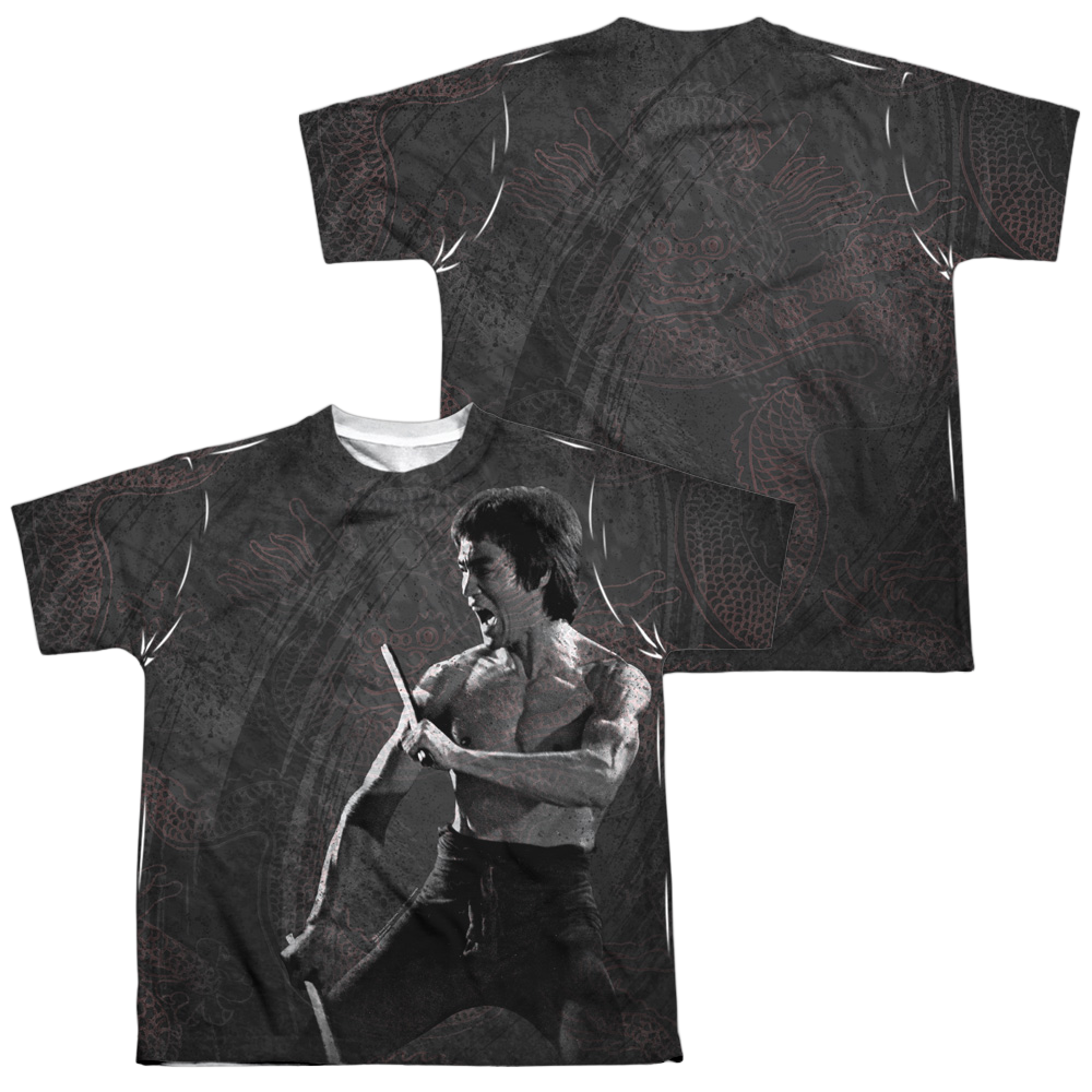 Bruce Lee Dragon Print - Youth All-Over Print T-Shirt (Ages 8-12) Youth All-Over Print T-Shirt (Ages 8-12) Bruce Lee