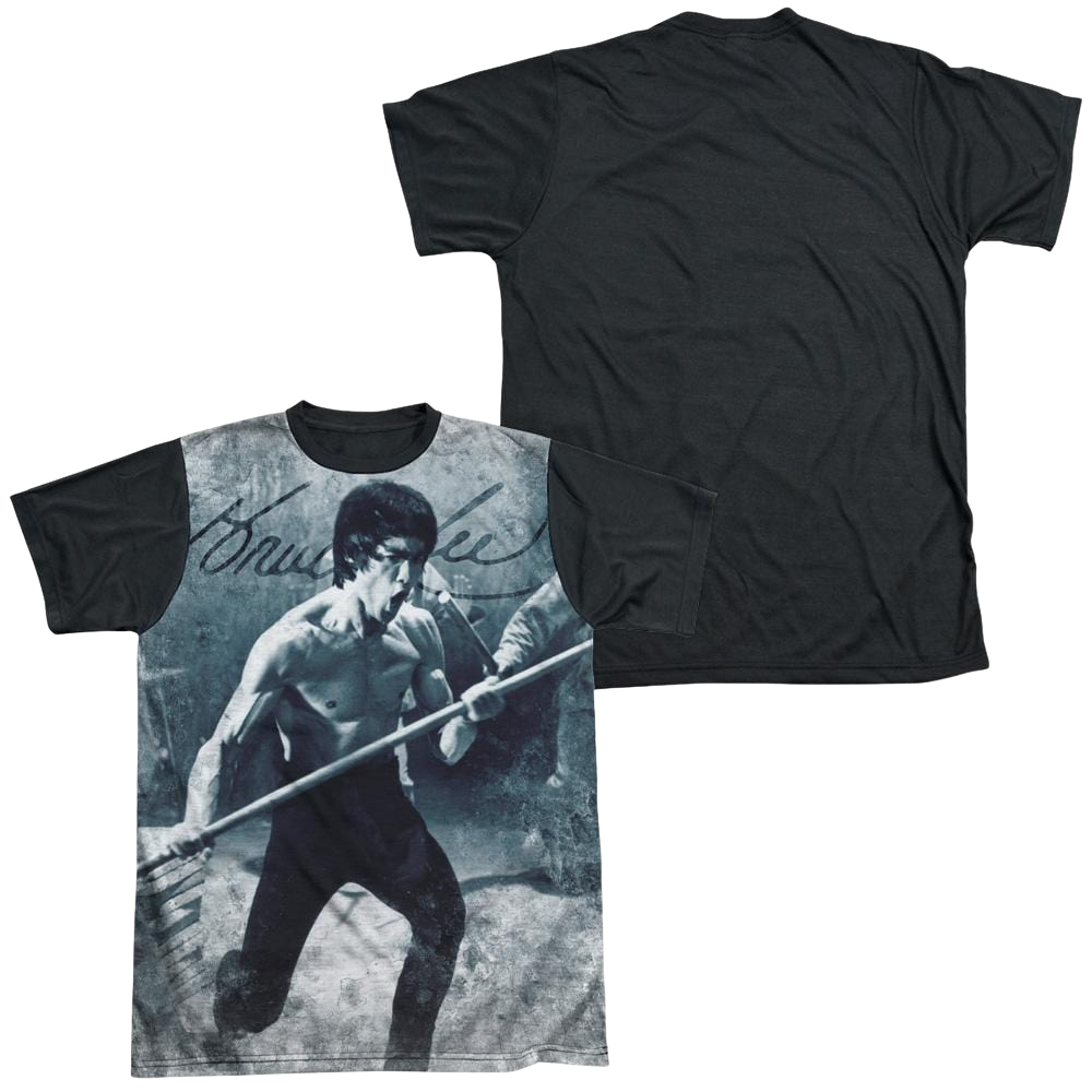 Bruce Lee Whoooaa - Men's Black Back T-Shirt Men's Black Back T-Shirt Bruce Lee