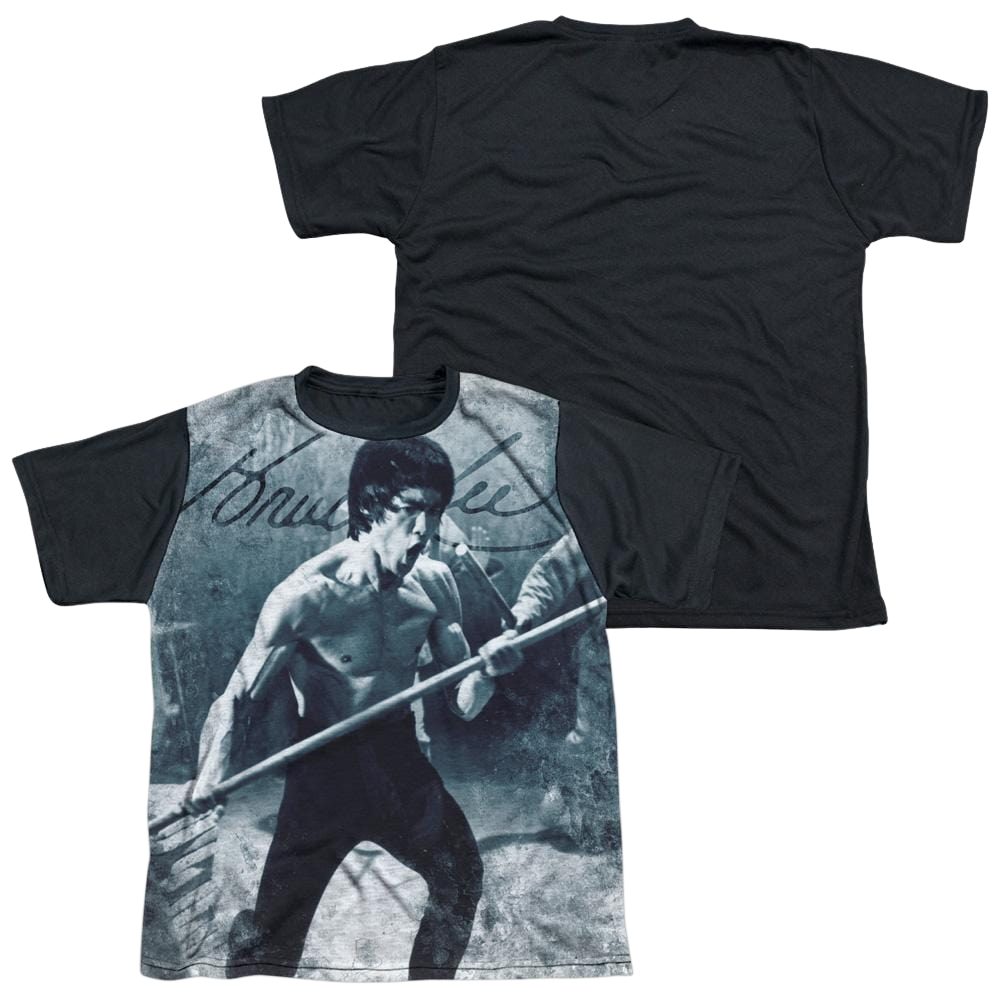 Bruce Lee Whoooaa - Youth Black Back T-Shirt (Ages 8-12) Youth Black Back T-Shirt (Ages 8-12) Bruce Lee