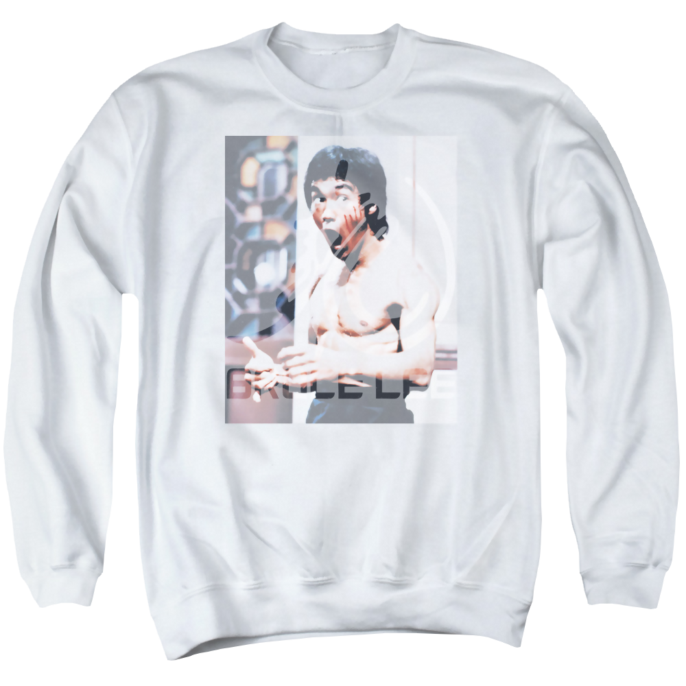 Bruce Lee Revving Up - Men's Crewneck Sweatshirt Men's Crewneck Sweatshirt Bruce Lee