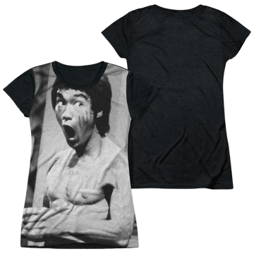 Bruce Lee Classic Lee - Juniors Black Back T-Shirt Juniors Black Back T-Shirt Bruce Lee