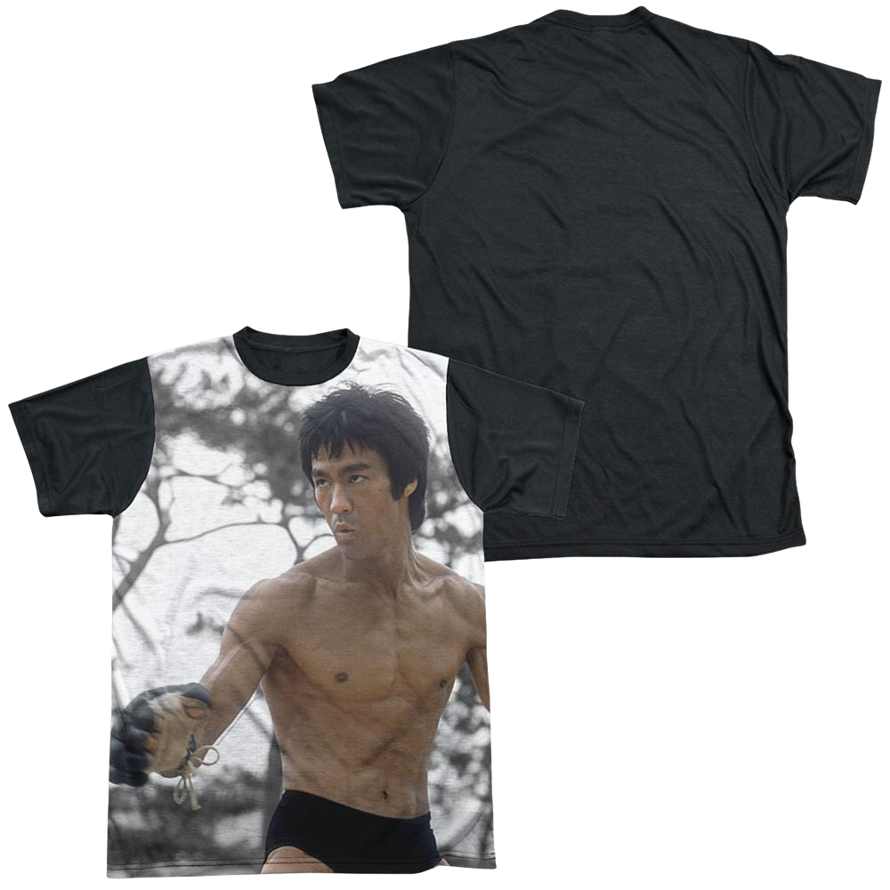 Bruce Lee Battle Ready - Men's Black Back T-Shirt Men's Black Back T-Shirt Bruce Lee