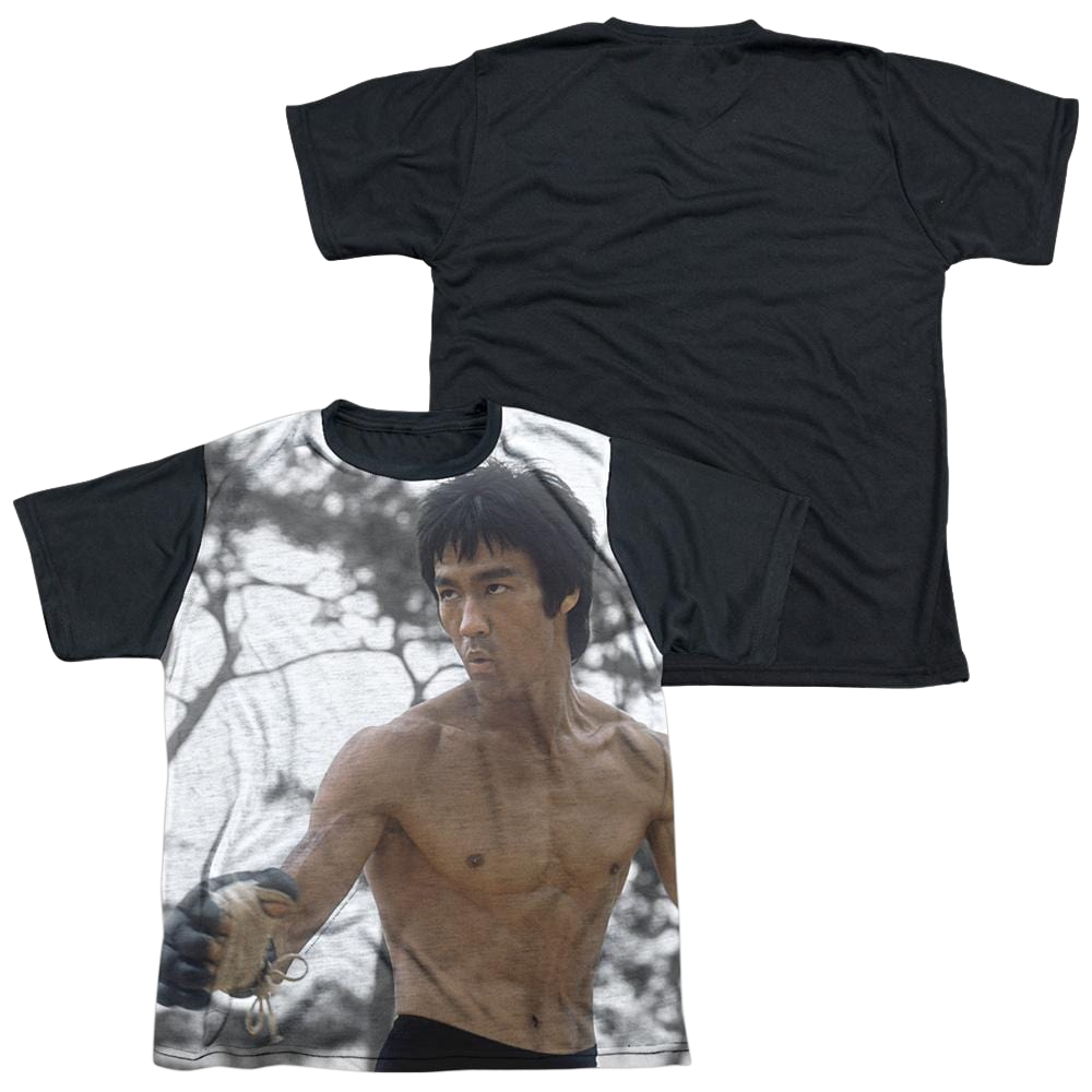 Bruce Lee Battle Ready - Youth Black Back T-Shirt (Ages 8-12) Youth Black Back T-Shirt (Ages 8-12) Bruce Lee