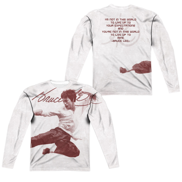 Bruce Lee Expectations men's all-over print long sleeve
