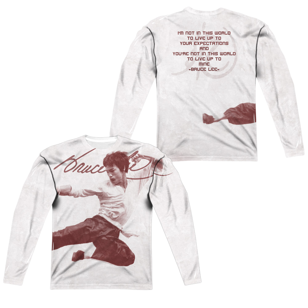 Bruce Lee Expectations Men's All-Over Print T-Shirt Men's All-Over Print Long Sleeve Bruce Lee