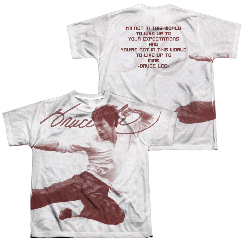 Bruce Lee Expectations - Youth All-Over Print T-Shirt (Ages 8-12) Youth All-Over Print T-Shirt (Ages 8-12) Bruce Lee