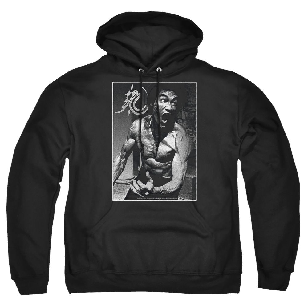 Bruce Lee Focused Rage - Pullover Hoodie Pullover Hoodie Bruce Lee